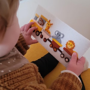 Babykaart trein - compleet handwerkpakket incl patroon
