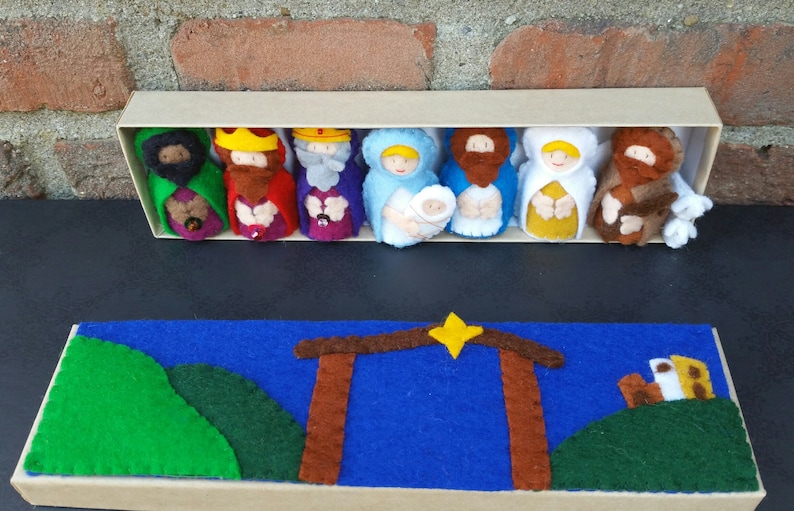 Nativity Scene in a Box DIY Felt Kit Etsy