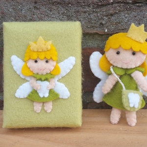 Tooth fairy in a box  - DIY felt kit - FeltFolkDesigns