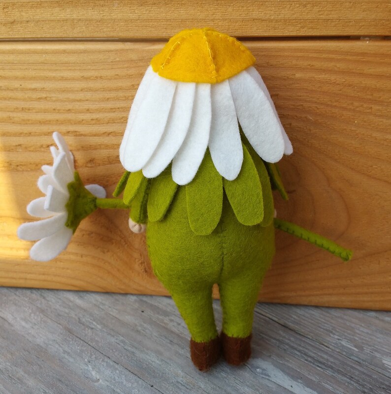 Flower Felt Doll Flora Daisy DIY Felt Kit Etsy
