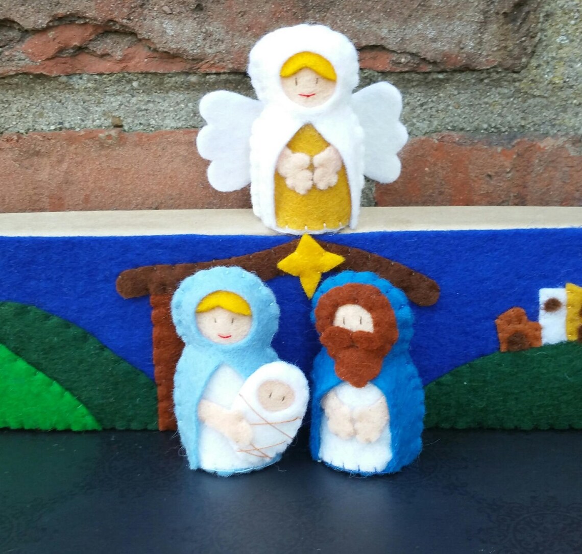 Nativity Scene in a Box DIY Felt Kit Etsy