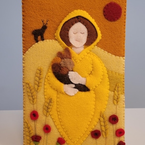 Tarjeta de temporada de cosecha: paquete completo de manualidades que incluye patrón