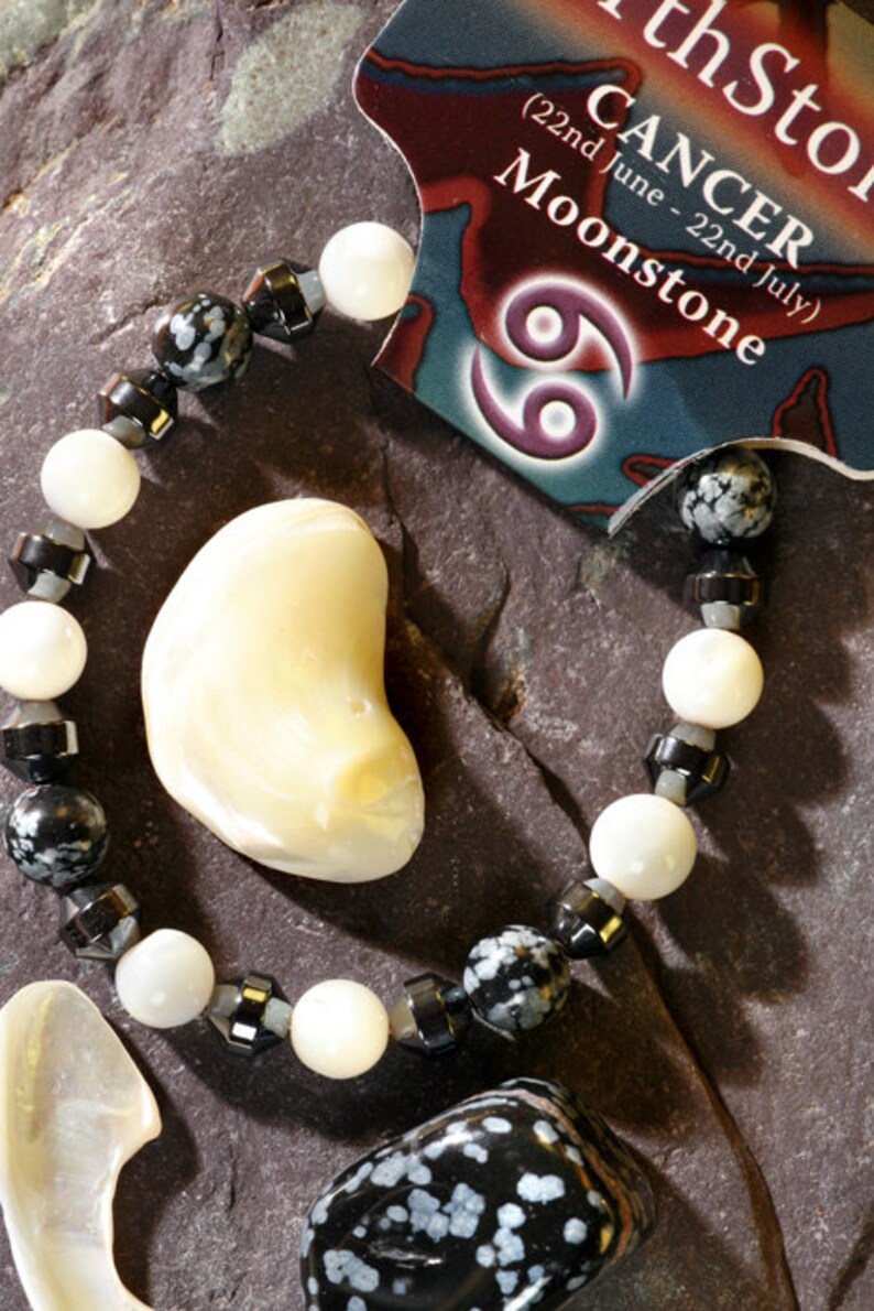 CANCER a Lucky Birthstone and Talisman Power Bracelet plus ...
