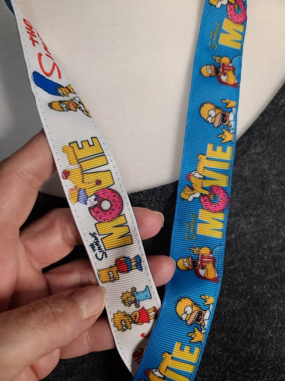 Long the Simpsons movie lanyard with charm | Etsy