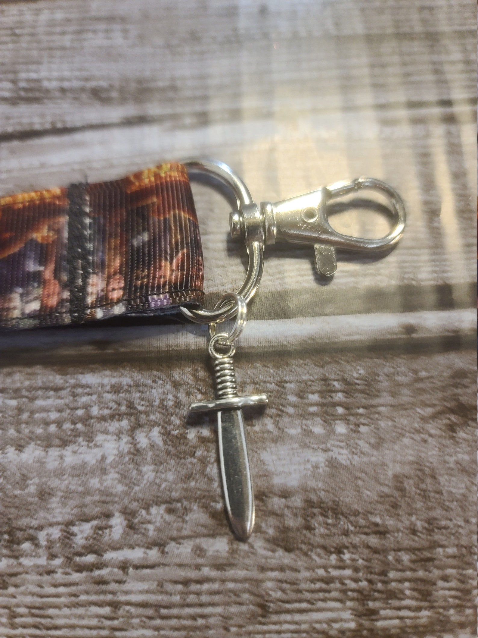 Game of Thrones small lanyard or key fob with dagger for charm Etsy