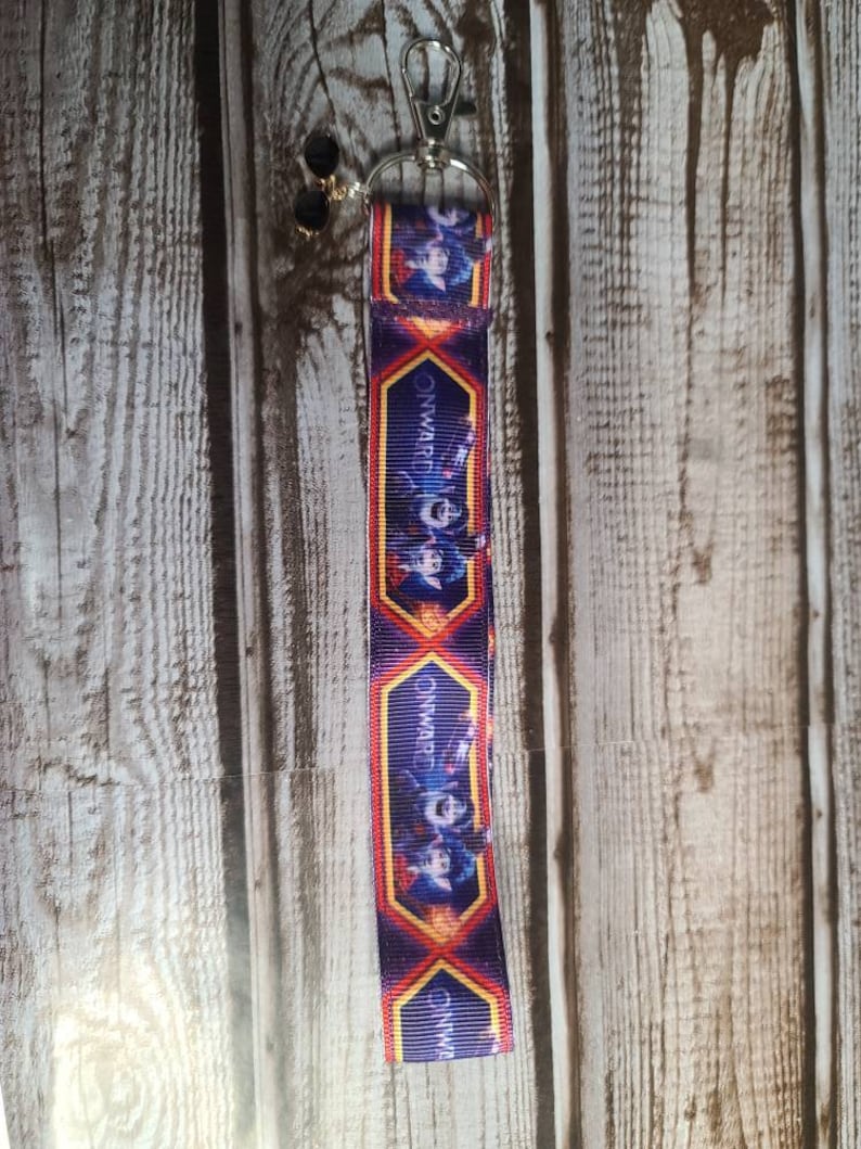 wristlet Keychain with charm Onward small lanyard