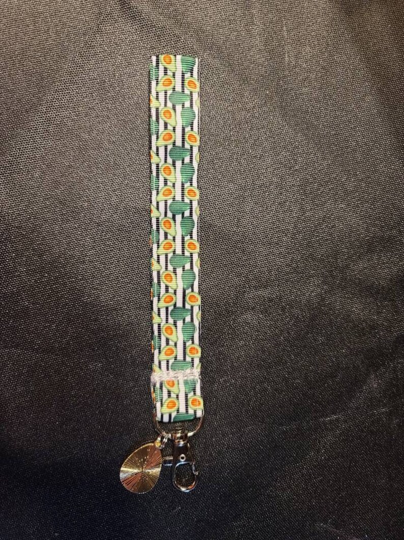Avocados small lanyard with avocado charm