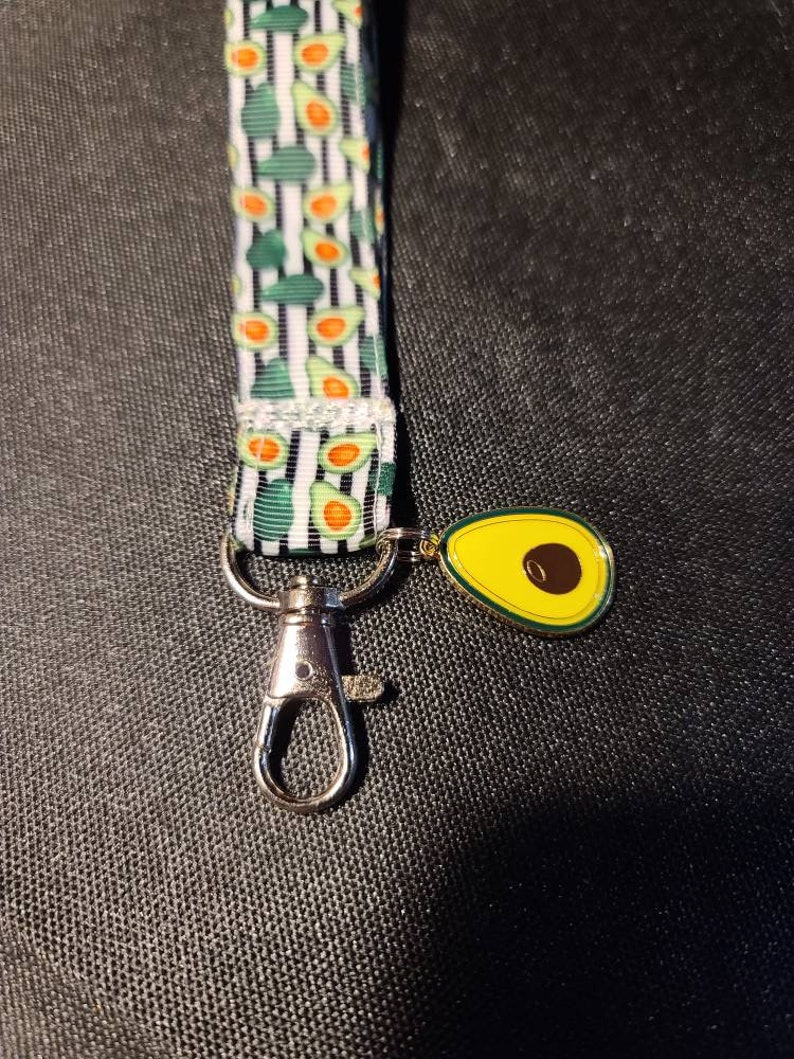 Avocados small lanyard with avocado charm