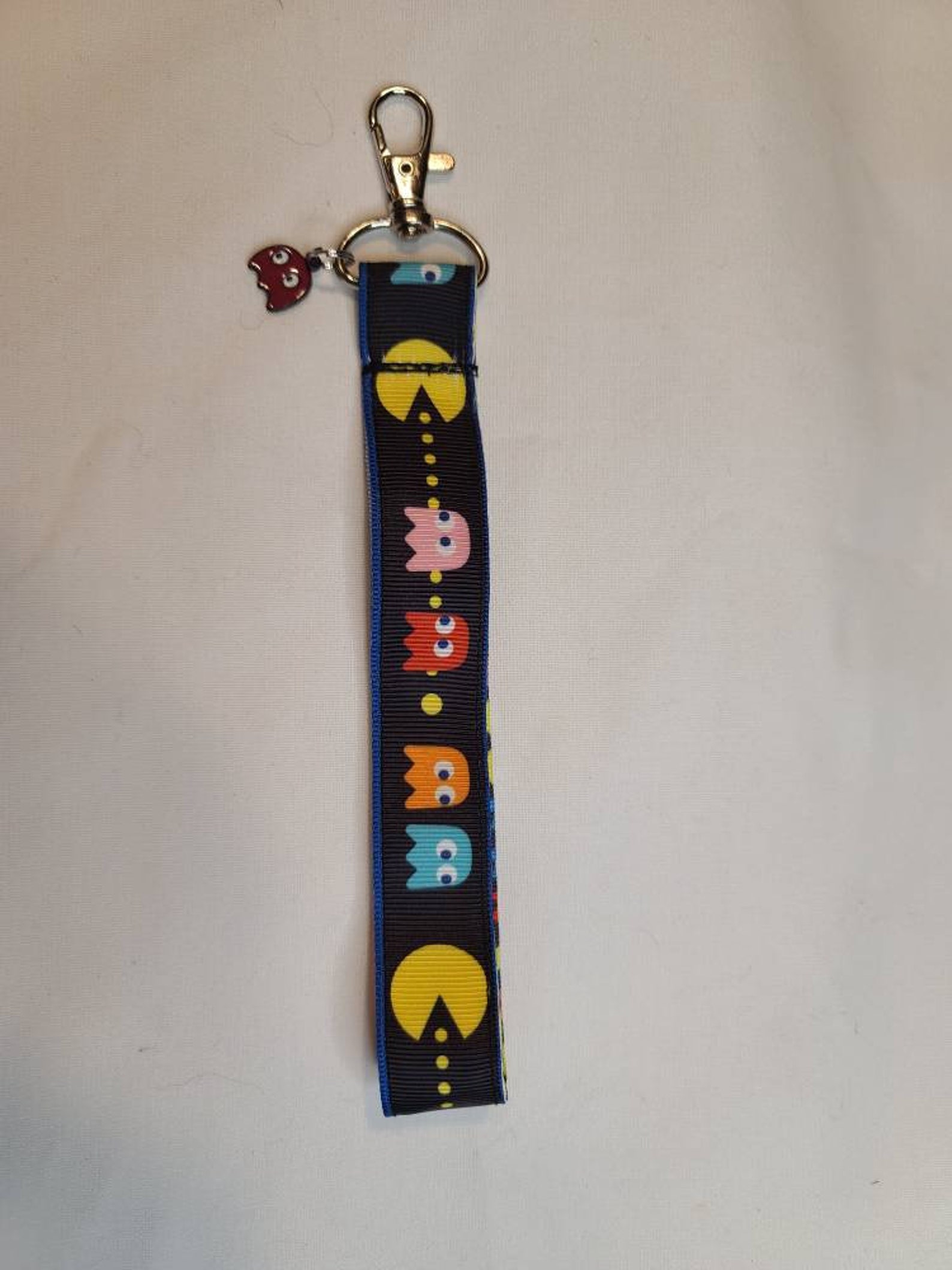 Small lanyard wristlet Keychain gammer addition With charm Etsy
