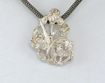 Flowers of Spring #4  Pendant in Sterling Silver