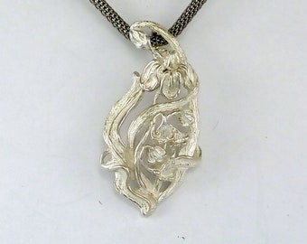 Flowers of Spring #5  Pendant in Sterling Silver