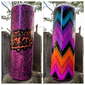 Spooky Babe glitter Halloween Tumbler RTS