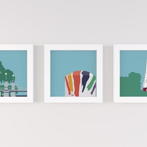 Gallery Set of 3 | 4x4" | Boston City Art Prints | Choose Any 3 | Fenway | Swan Boats | Ducklings (Unframed)