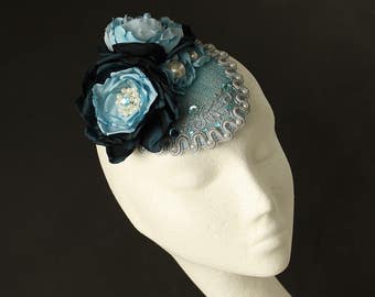 Blass blau Fascinator - blauen Hut - hellblau, Hochzeit Hut-Racing Hut - blau Hatinator-Cocktail Hut-Teal Hut-Hut