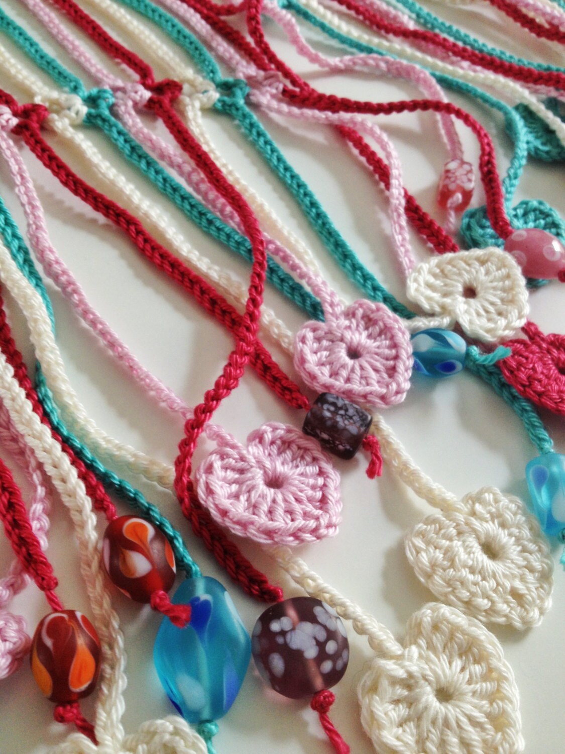 Bufanda verano de con cuentas desenfadada - Etsy España