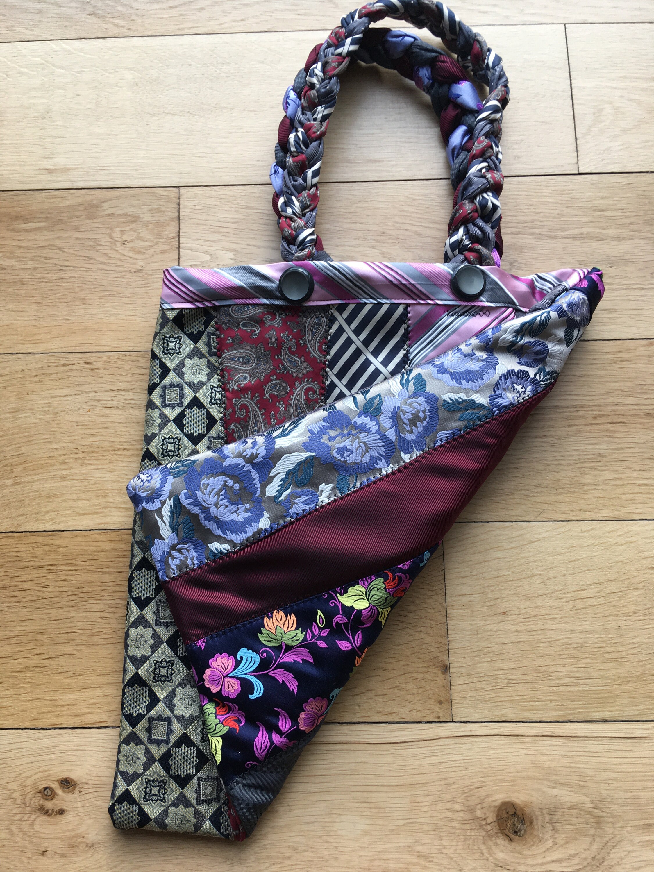 Tote Bags made out of Silk Neck Ties Etsy