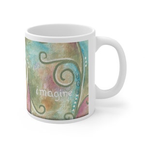 Imagine Spiral Ceramic Mug 11oz