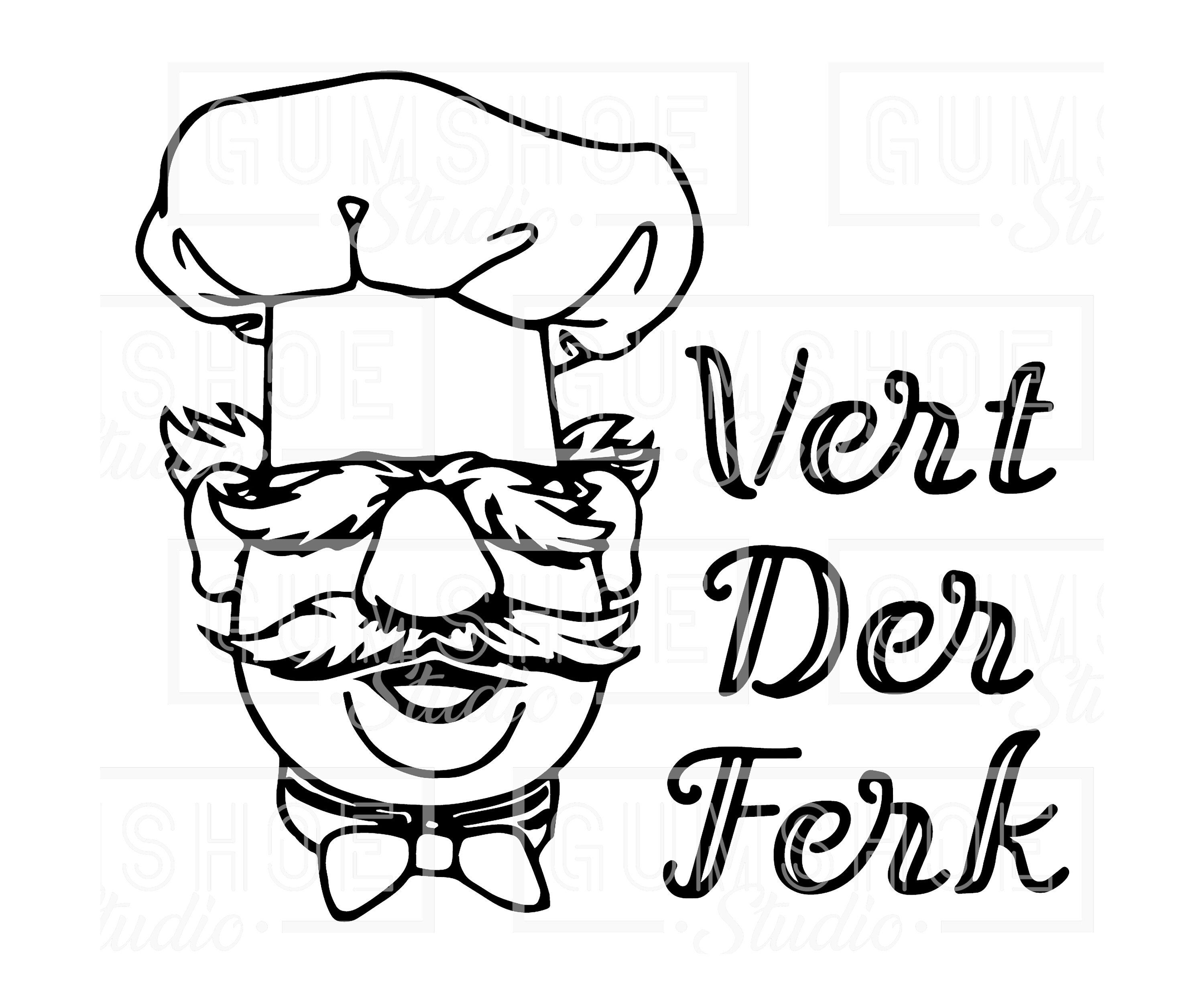 Vert Der Ferk SVG Muppet Swedish Chef B 