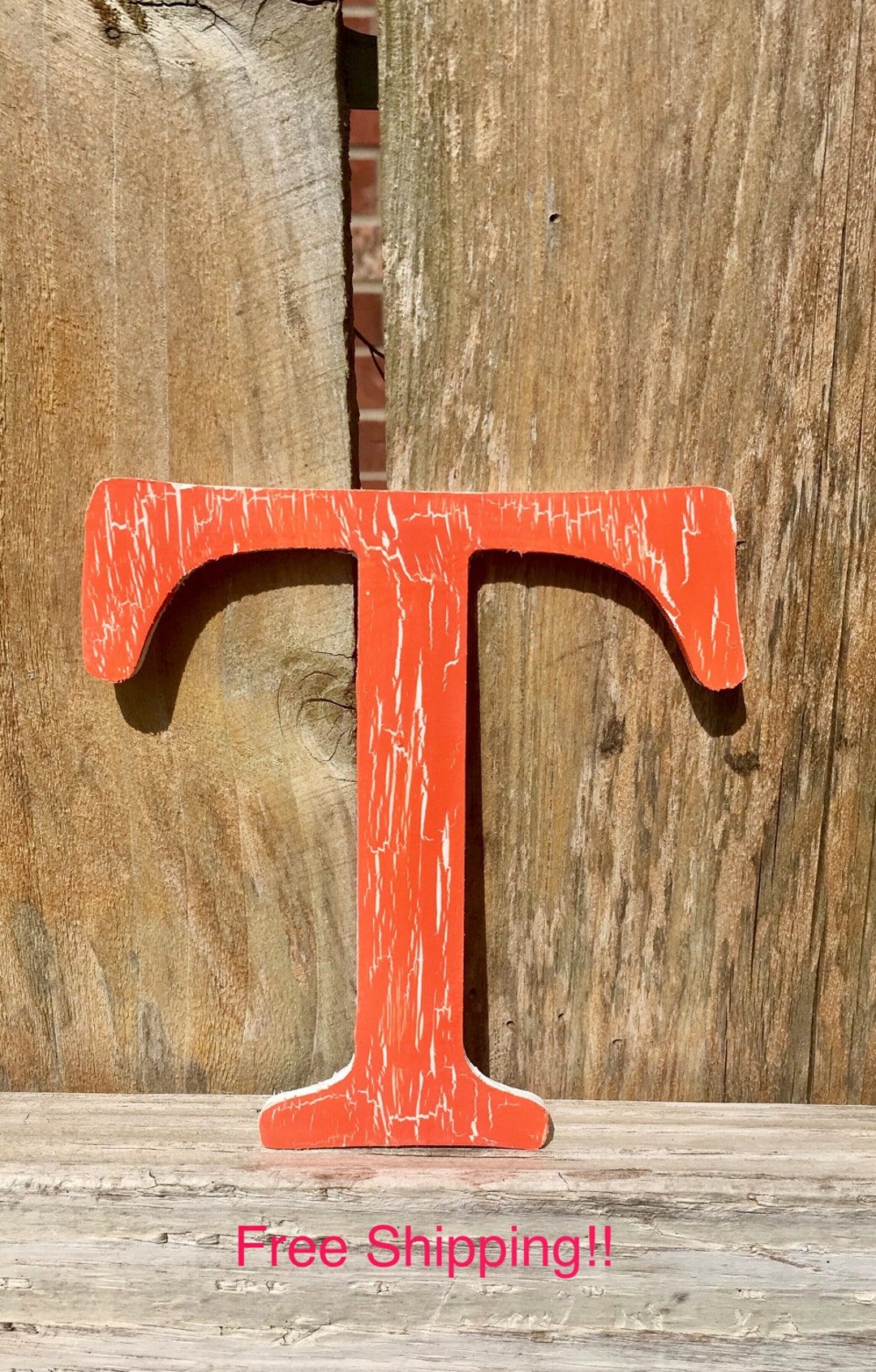 T Wooden Letter T in Hightower Font for Wall Decor in Etsy