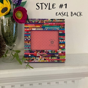 Magazine Paper Picture Frame: Rolled Paper Art (6.5x7)