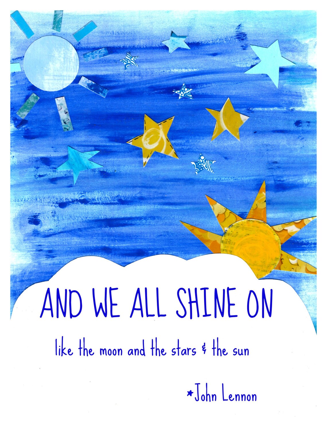 Shine On. John Lennon Nursery Print Etsy