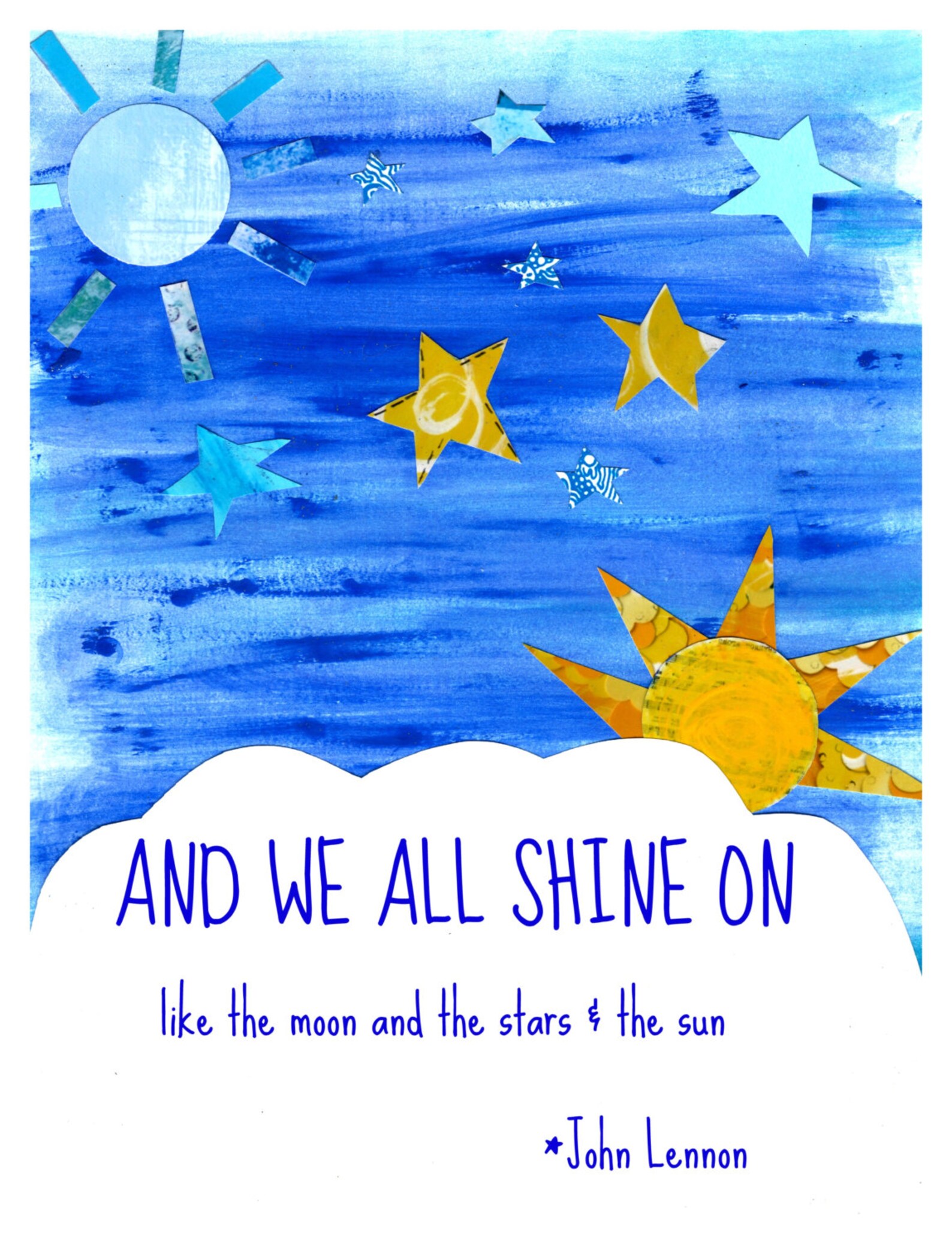 Shine On. John Lennon Nursery Print Etsy