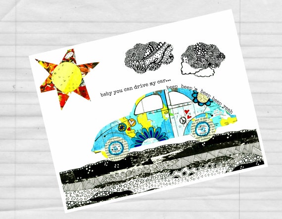 Baby You Can Drive My Car 5x7 Card With Envelope Etsy