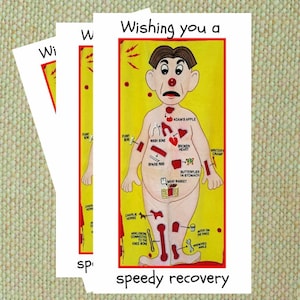 Get Well Card. Bring a smile to your friend or loved one recovering.