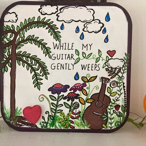 Wall Decor for music lovers. 10x10x1/8 on birchwood.