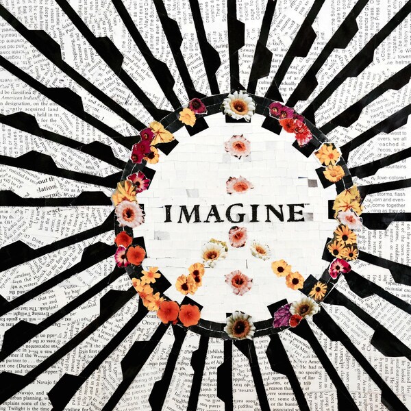 Imagine. Print in variety of sizes. Strawberry Fields in Central Park, NYC. Print from original.