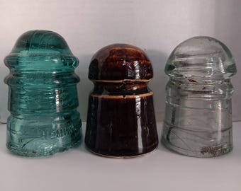 K-464 Three Nice Antique Insulators