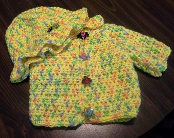 Bright Lemon Sweater and Hat