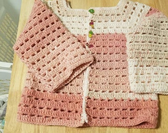 Shades of salmon sweater