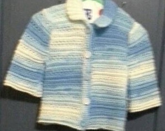 Child's Blue Sweater Coat