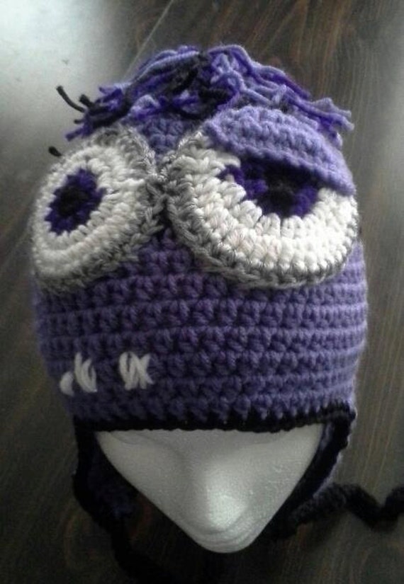 Purple Minion Earflap Hat Etsy