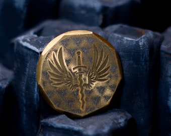 Valkyrie Challenge Coin - Fidget coin, worry coin, D2, Golf Ball Marker,