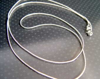 24 Inch STERLING SILVER SNAKE Chain Extra Thick 2 mm Large Size Made of High Quality Solid Sterling Silver