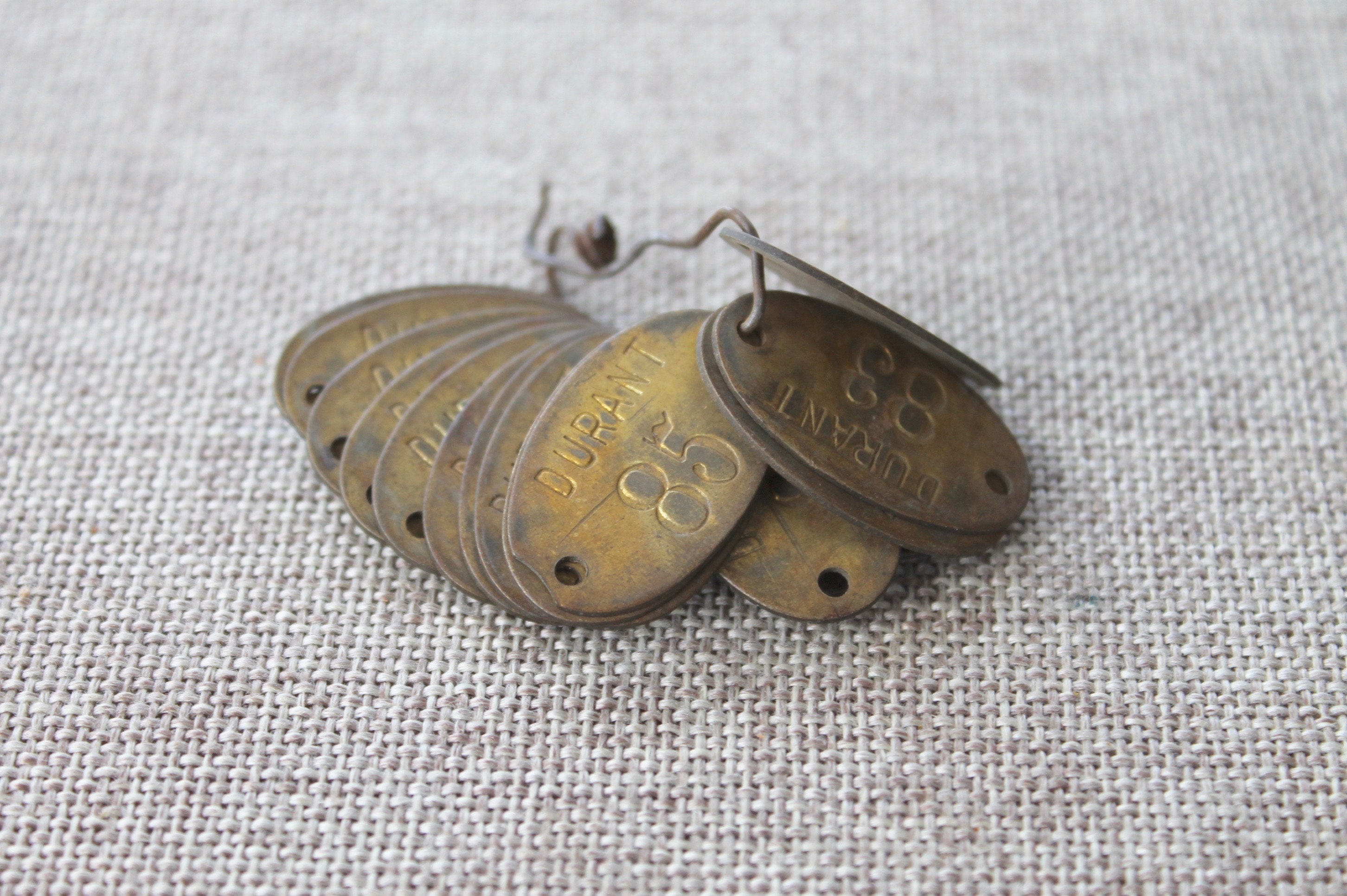 Vintage Membership Year Oval Brass Tags ONE Tag Pick the Year