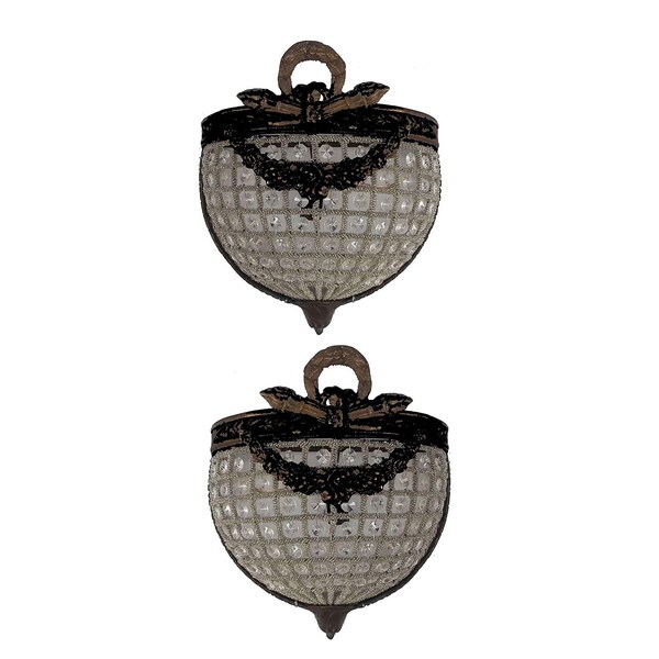 Basket Wall Sconce Etsy