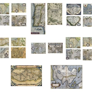 Galerie Cascoly - Vintage kaarten van Ortelius - 16e eeuw - deel 1 - royalty-vrije afbeeldingen