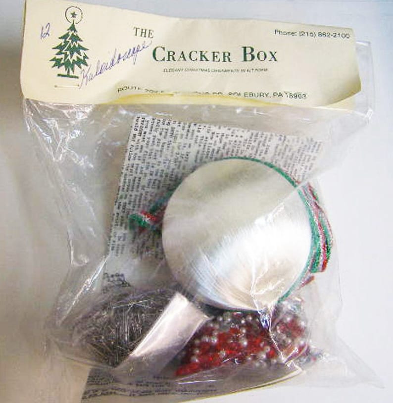 Cracker Box Christmas Ornament Kit Kaleidoscope 12 unopened Etsy