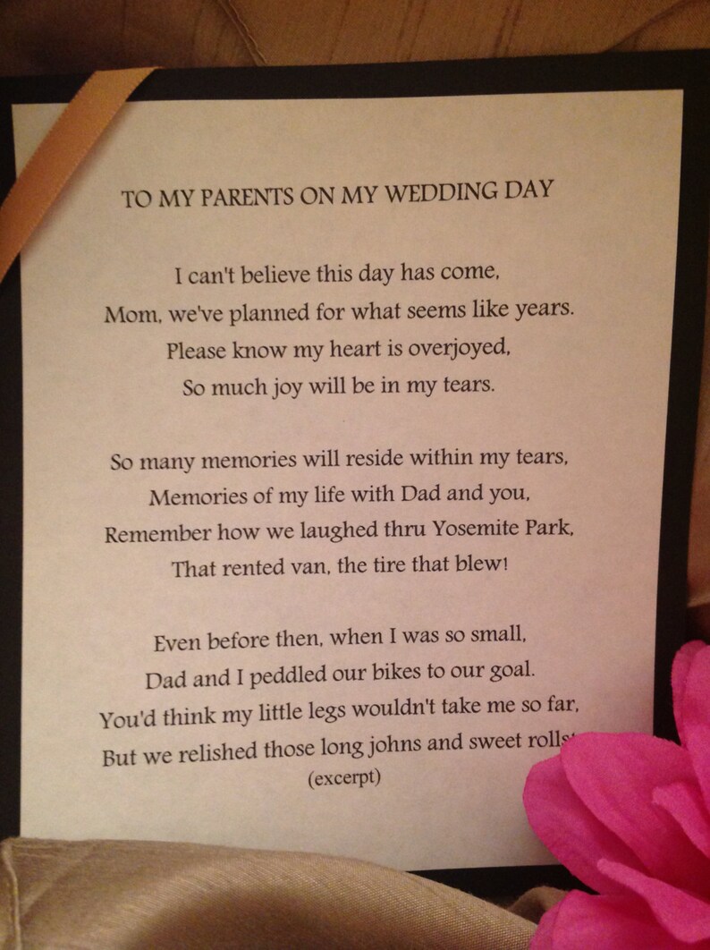 Speech For Your Parents Wedding Soalandeal