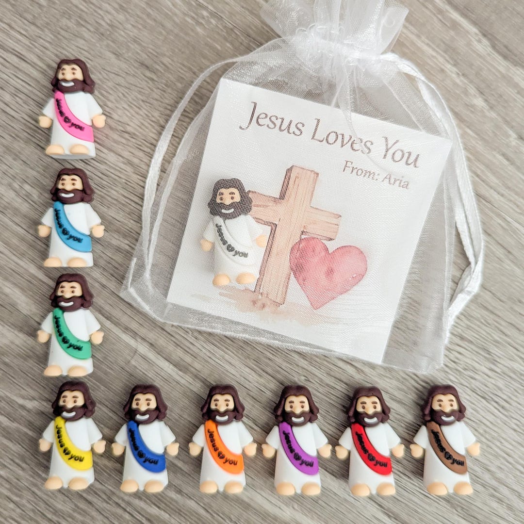 Mini Jesus Set of 10 Gift Set – “jesus Loves You” Card With Cross ...