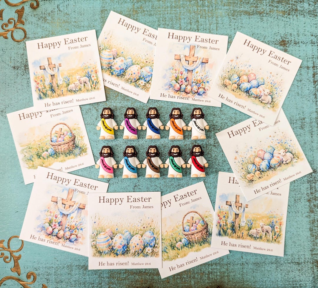 Mini Jesus Easter Gift Set – Pack of 10 • Variety Card Pack • Christian ...
