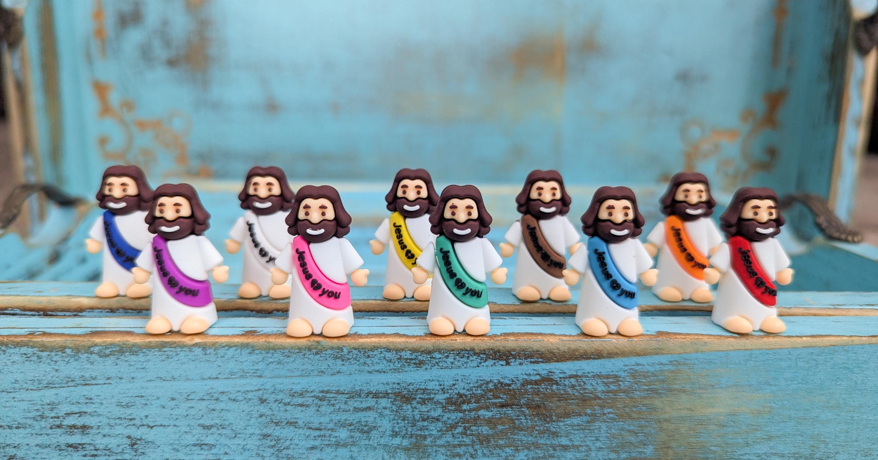 Mini Jesus Set of 10 Gift Set – “jesus Loves You” Card With Cross ...