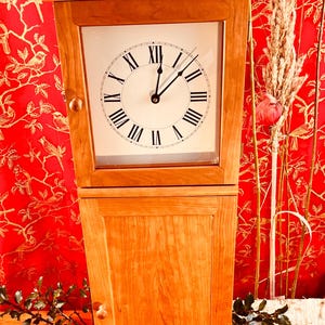 Shaker Reproduction Wall Clock . 34”x11”x4”