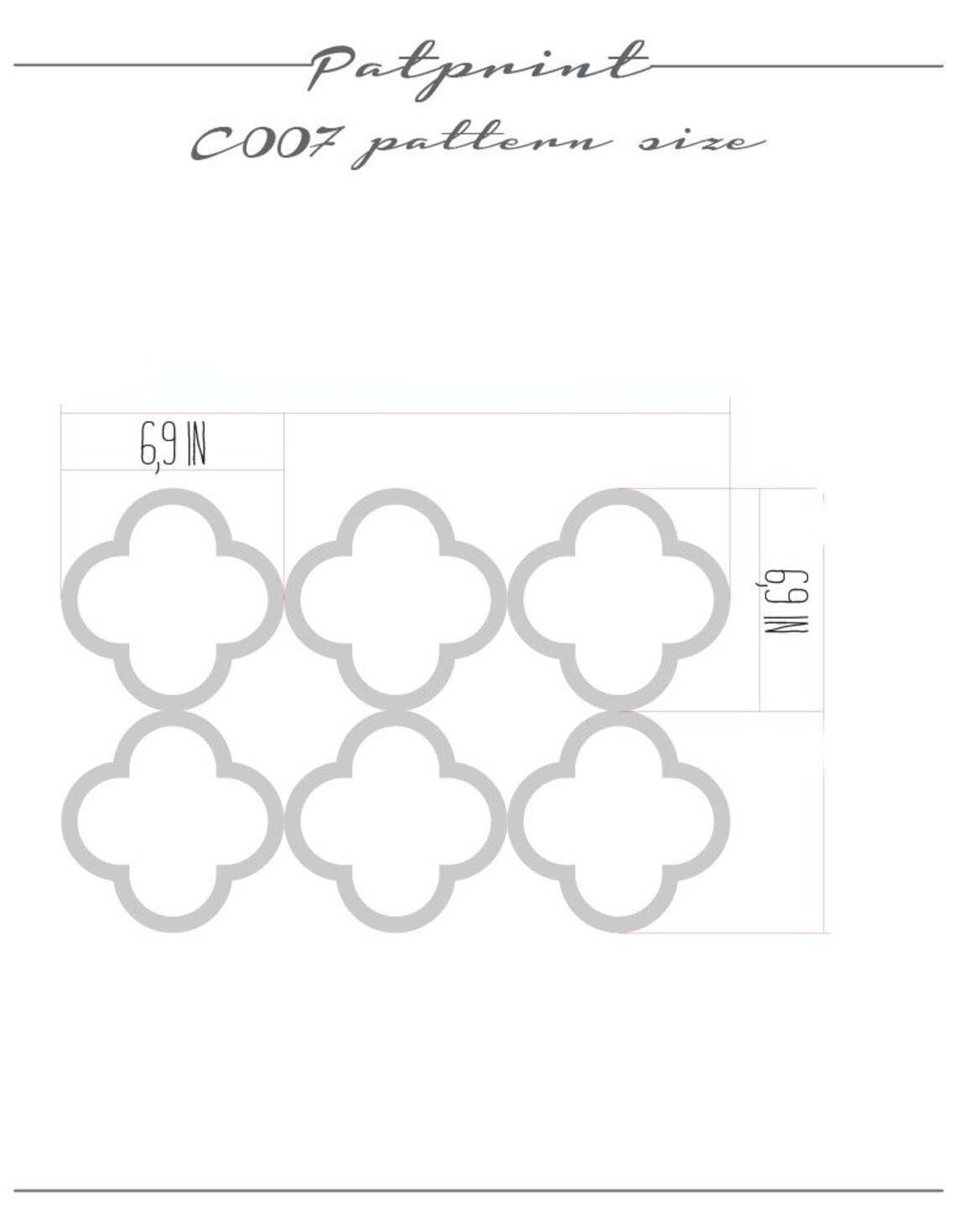 Wall Decor Quatrefoil Vinyl Wall Decal Quatrefoil Wall Etsy