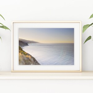Pacific Coastline Print | Ocean Sunrise | Pacific Ocean Print | Pacific Coastline Print | California Print | Coastal Print | California Art