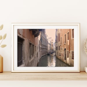 Venedig Italien Poster | Venedig Kanal Poster | Fine Art Venedig Poster | Venedig-Kanal-Wand-Kunst | Pastell Venedig Kunstdruck | Bad Wand Dekor | Venedig