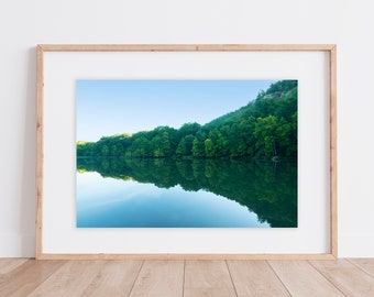 River Reflection Print | Beavers Bend Print | Mountain Fork River | Oklahoma River Print | Oklahoma Print | Oklahoma Nature Print | Oklahoma